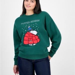 ❄️SNOOPY❄️PUFFER SEASON SWEATSHIRT XL NWOT!